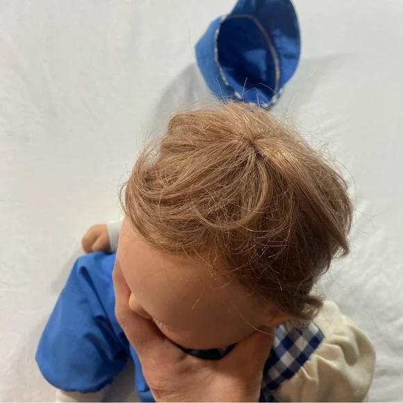 Lee Middleton Dolls Signed Vintage 1994 Blue White Hat Accessories - Picture 11 of 15